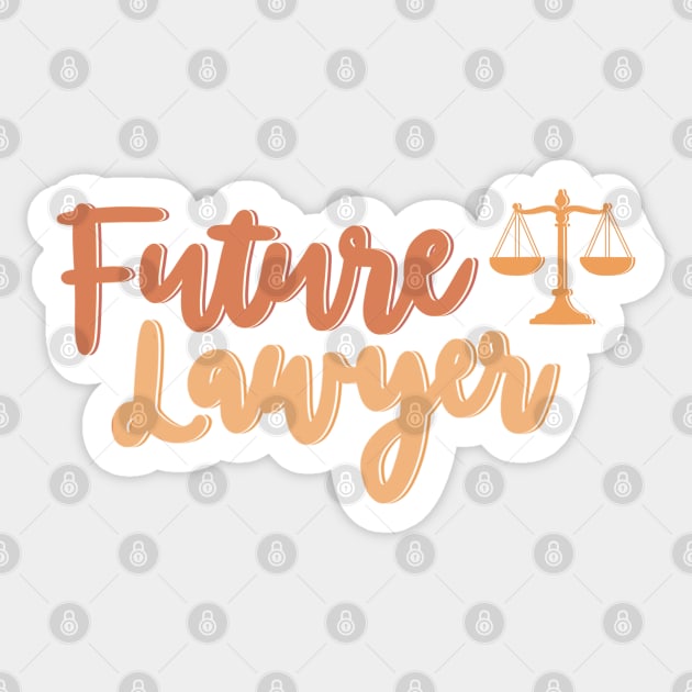 Future Lawyer - Career Sticker by lolalistic